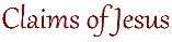 The Claims of Jesus Logo