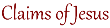 The Claims of Jesus Logo